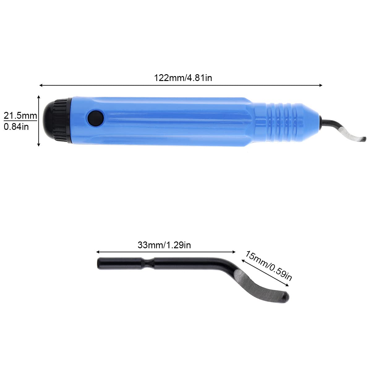 Omninmo Hand Use Quick Clamping Metal Aluminum Deburring Handle Trimmer Scraper Edger with A Cutter Head for Professional Scrap Chamfer Trimming Tool - Image 3