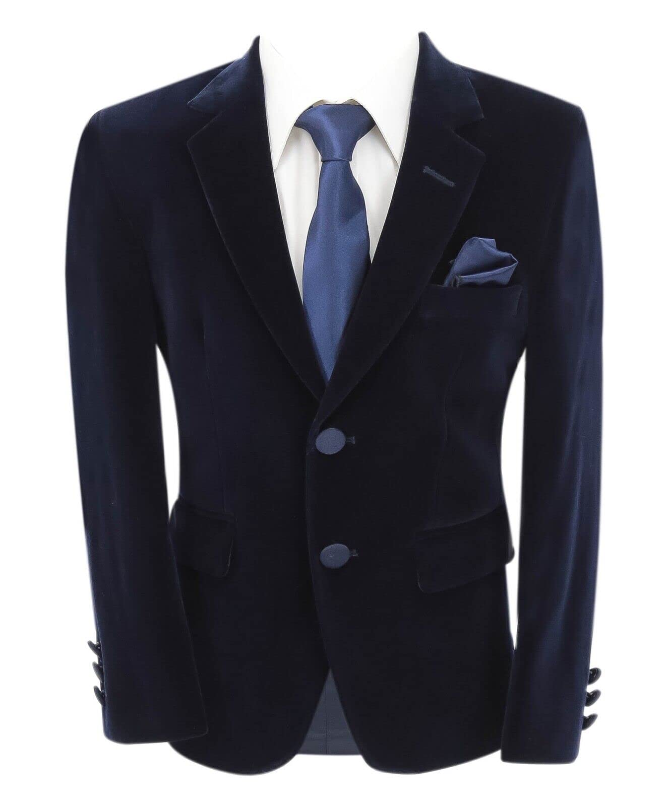 Blazer Coupe cintrée en Velours pour garçon, Veste d'hiver Formelle pour dîner de Mariage, Anniversaire