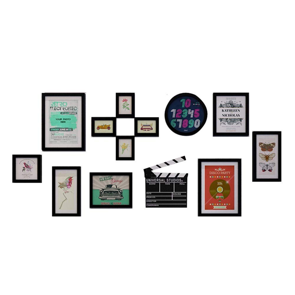 Cadre photo combiné moderne pour grand mur photo de salon 185x85cm (paquet de 12)