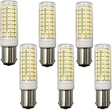 Lxcom Lighting 10W BA15D LED Corn Bulb Dimmable Double Contact Bayonet Base 4000K Natural White LED Bulb 100W Halogen Bulbs Equivalent JD Type T3 T4 Bulbs 1000LM for Pendant Sewing Machine, 6 Pack