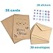 KUUQA Greetings Cards Merry Christmas Christmas Cards with Envelopes and Stickers (36 Pack)