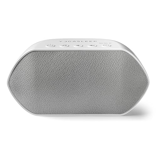 Yogasleep Soundcenter Portable White Noise Machine, 6 Soothing Sounds, 25 Volume Settings, Includes Timer, Sleep Therapy for Adults & Kids, Noise Cancelling for Office Privacy & Meditation
