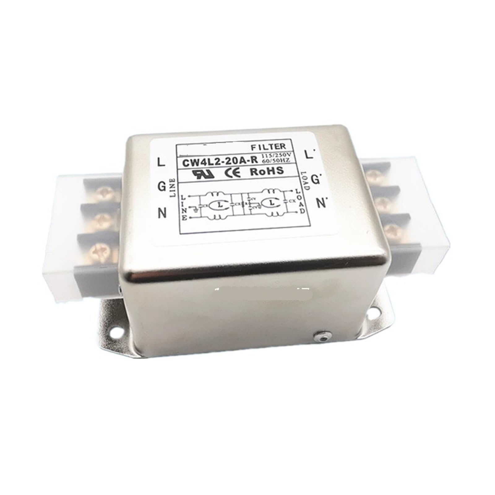 WBBAYDRFR Terminal Block Power Filter CW4L2-10A/20A/30A-R 220V(CW4L2-20A-R 20A)