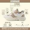 CUSHIONAIRE Women's Strike Chunky Sneaker +Memory Foam, Wide Widths Available