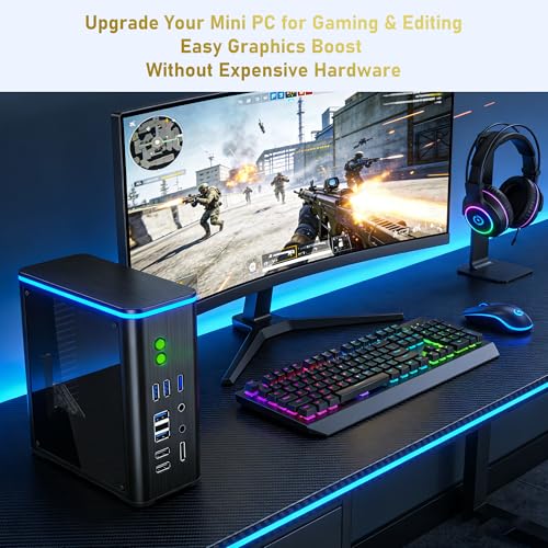 Adaptador OCuLink PCIe 4.0 x4 para eGPU y U.2 SSD miniatura 6