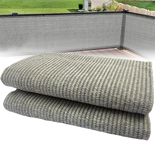 GZGLZDQ Balkon Sichtschutz, Balkon Sichtschutz 75cm/80cm Hoch, HDPE + UV-Proof(Anti-Aging), 180g/㎡, Blickdichte Balkonumspannungen für Balkongeländer Gartenzaun Balkonumrandung