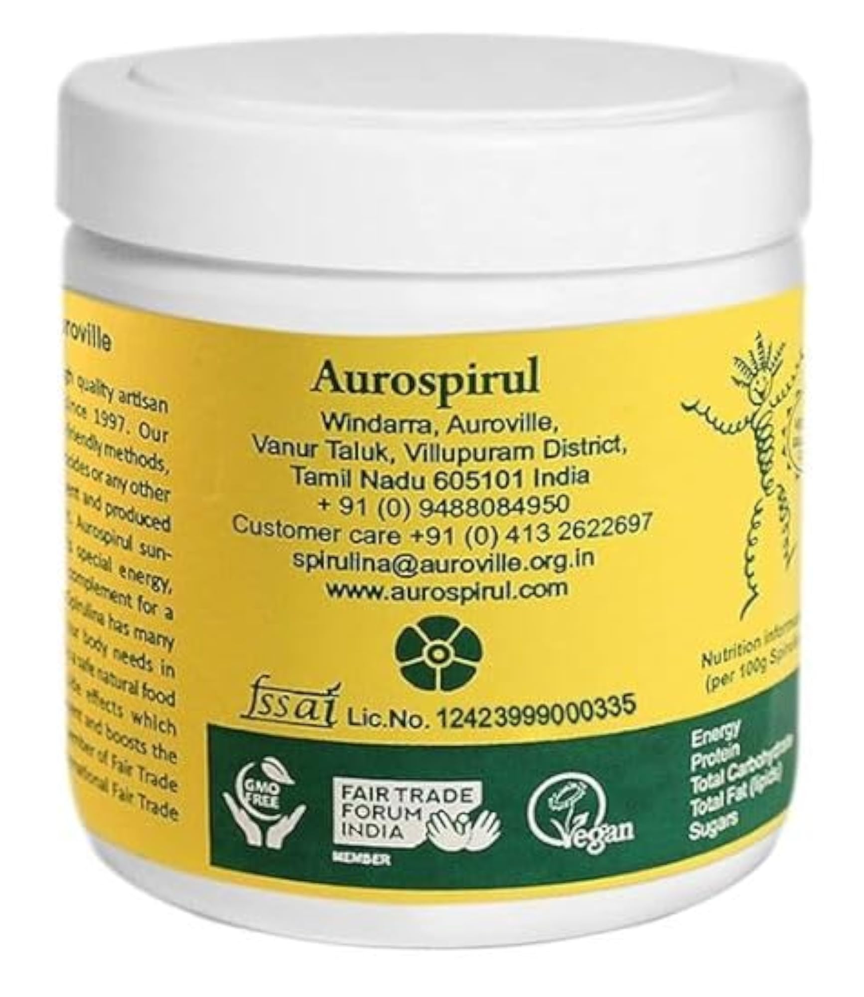 Sun-Dried Spirulina Veg Capsules, 500 Count