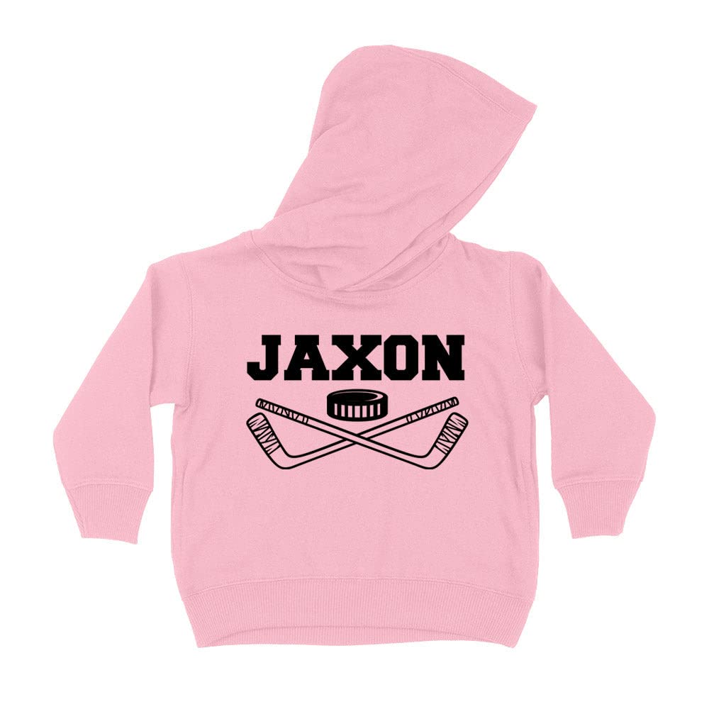 Hockey Jaxon Kids Hoodie Sweatshirt Toddler 4T Light Pink