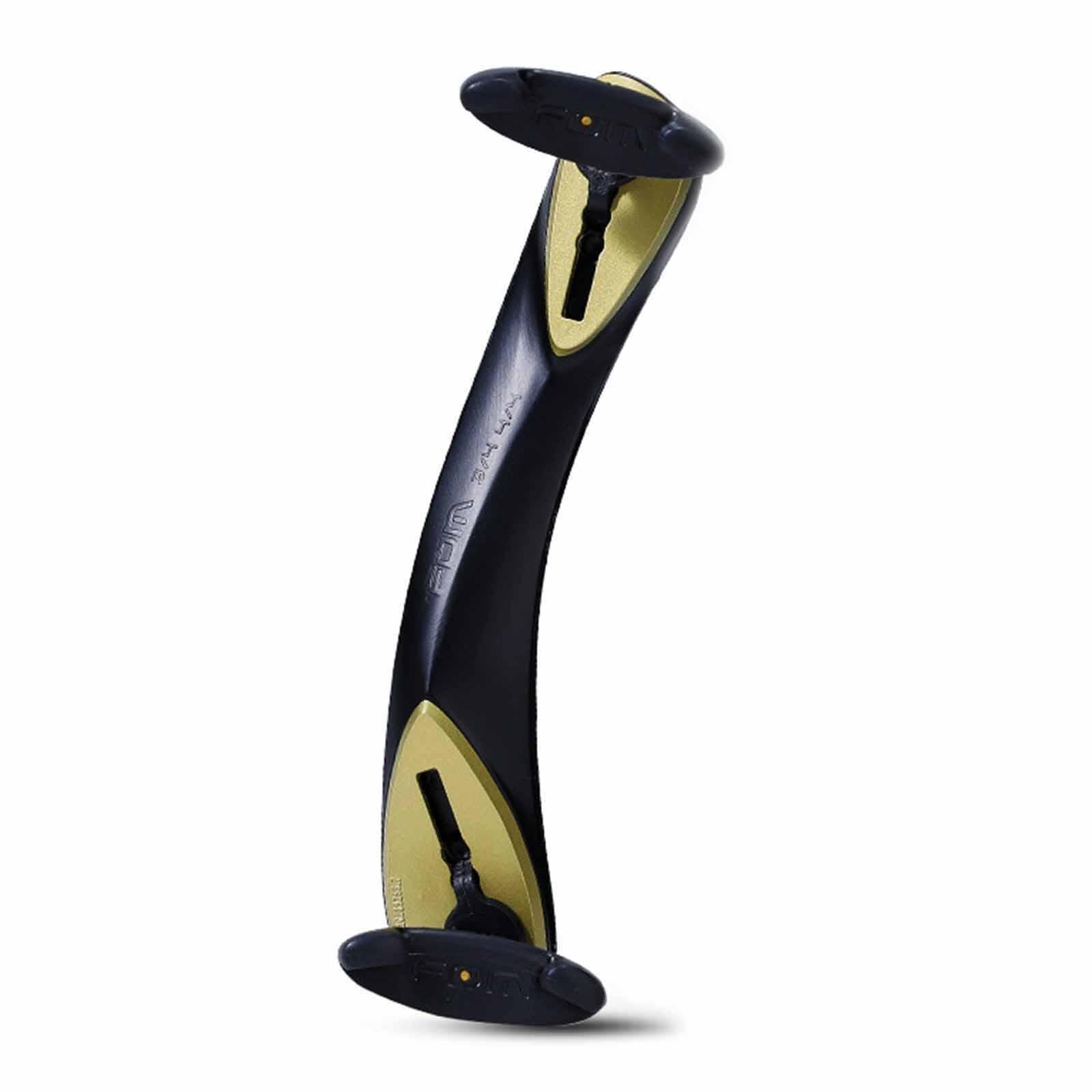 Milageto Reposacuellos para Violín con Almohadilla Plegable de Espuma EVA Pies de Goma Protectores Y Ajuste de Altura Personalizable Accesorio Ideal para, Negro
