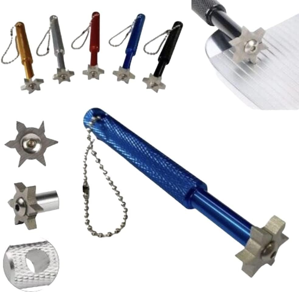 Mad Paints GOLF CLUB GROOVE SHARPENER TOOL WITH 6 BLADES IRON WEDGE FACE FOR VOKEY (BLUE)