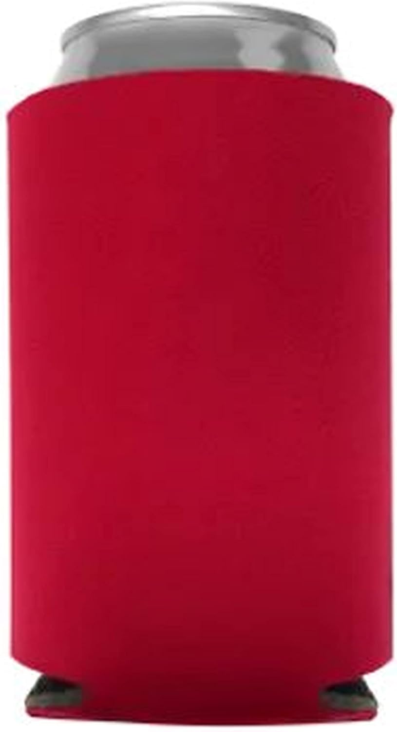 Can Cooler Sleeves Blank Poly Foam - Collapsible DIY Customizable for Parties Weddings Bulk (100, Charcoal)