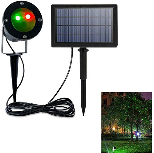 Solar Colorful Rotating LED Projection 