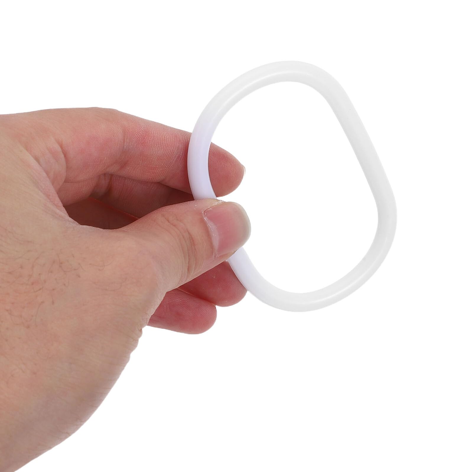 100 Pezzi Anelli per Tende in Plastica Chiusura Scatto Facile per Doccia Accessori per Tende da Bagno Ganci Ovali per Aste per Fermagli da Doccia