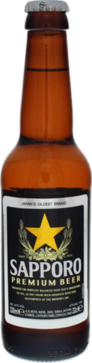 Sapporo Cerveza - Paquete de 24 x 330 ml - Total: 7920 ml