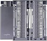 Präzision Schraubendreher Set, Longmate 50 in 1 Magnetische Präzision Reparatie-Tool, S2 Werkzeugstahl Treiber-Bit und Aluminiumgehäuse, Reparatur für iPhone, Macbook, iPad, PC, Laptop, Brillen, Uhren