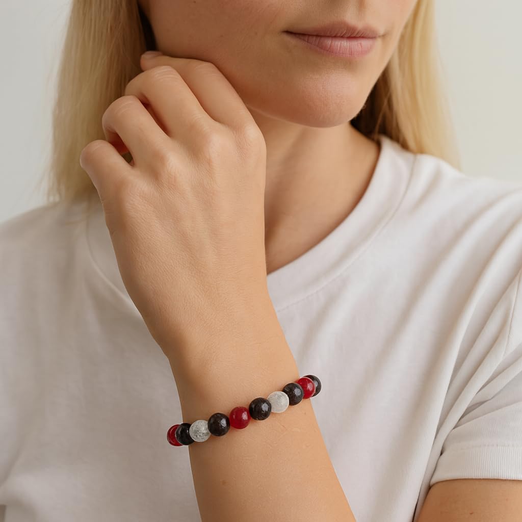 Reiki Infused Aries Zodiac Bracelet, Energy Bracelet, Reiki Gift, Reiki jewelry, Gemstone bracelets, Crystal bracelets - Image 5