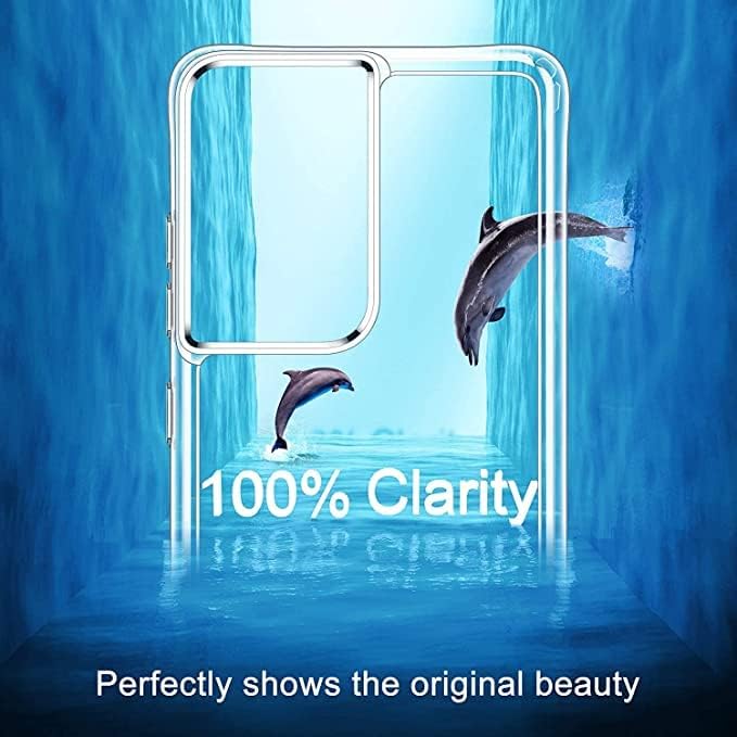 HOOMIL Crystal Clear Designed for Samsung Galaxy S21 Ultra Case, Anti-Scratch Slim Fit with Shockproof Airbags Protection - Transparent