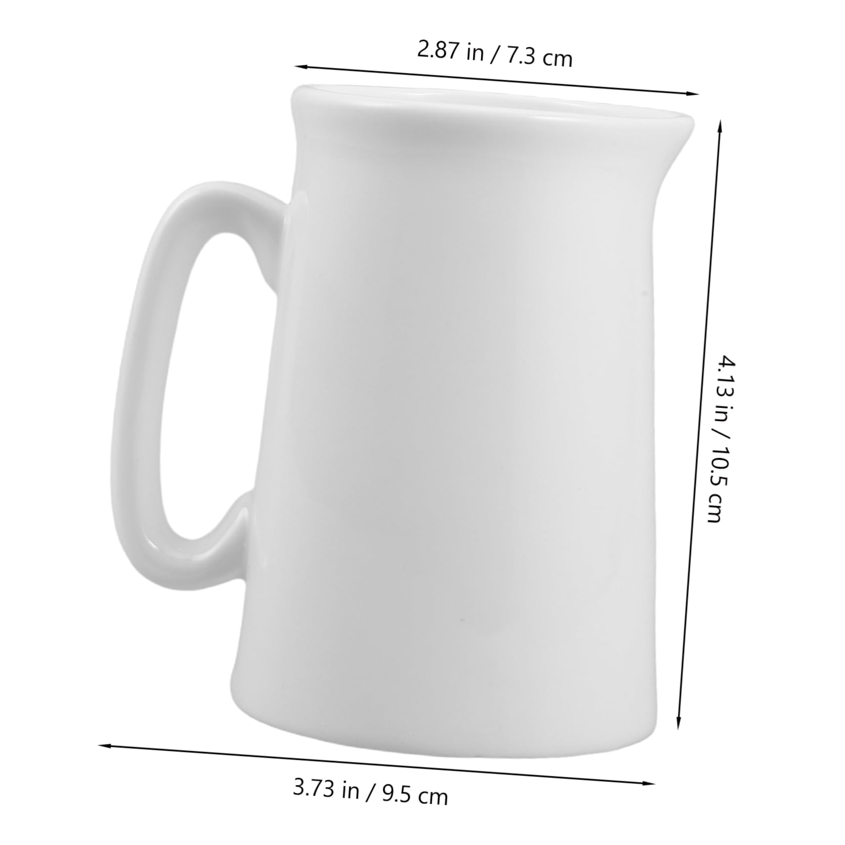 STOBAZA Ceramic Milk Jug Sauce Pitcher Milk Frothing Pitcher Cup Latte Art Mug Small for Café Home