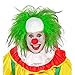 W WIDMANN MILANO Party Fashion 02003 Widmann 02004 Wig Clown Bald with Green Hair in Box Horror Killer Theme Party Halloween, Multicoloured, Standard Size