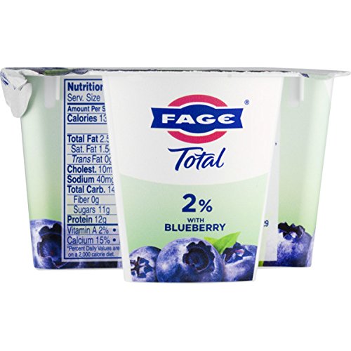 FAGE TOTAL Split Cup, 2% Greek Yogurt with Blueberry, 5.3 oz