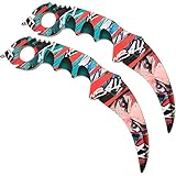 2 Wooden Training Karambits - Wood Anime Swords