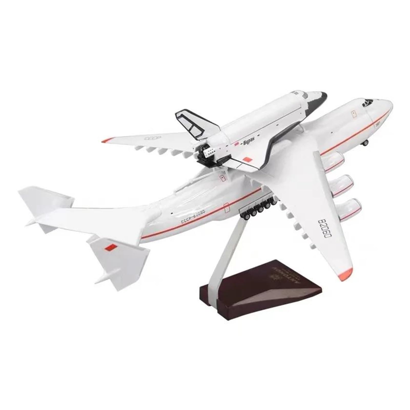 Diecast samolot zabawki w skali 1: 200 dla An-225 prom kosmiczny Blizzard Model samolotu Model samolotu Diecast samolot transportowy Mod statyczny do kolekcji