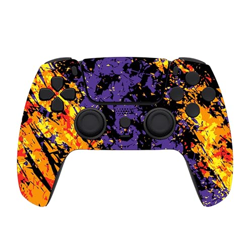 Image of Custom Controllerzz Custom Wireless Controller Compatible with PS5 - Multiple Designs Available (Inferno Galaxy)