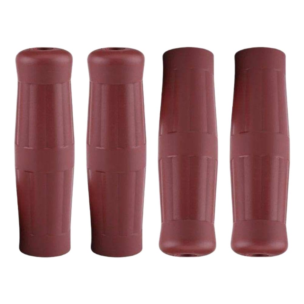 Bzjxhcrpe Coffee Color 22Mm Throttle Hand Grips Handlebar Grips Compatible With Universal Motorbike(Coffee Color)