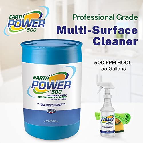 Image of Earth Power Hypochlorous Acid 500 PPM Multipurpose Cleaner - 50 Gallon