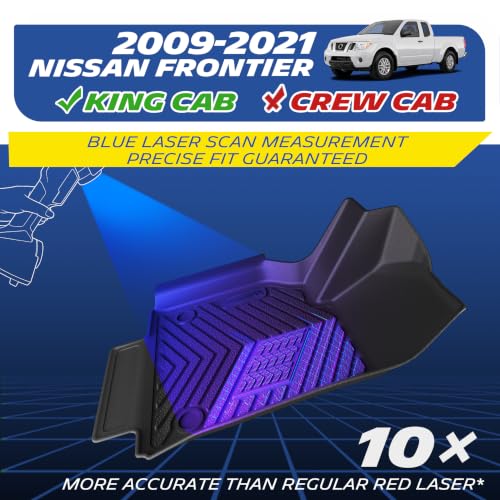 Image of Michelin Vehicle Mats for 2009-2021 Nissan Frontier King Cab | Not Fit Crew Cab, All-Weather TPE Custom Fit Liner, Premier