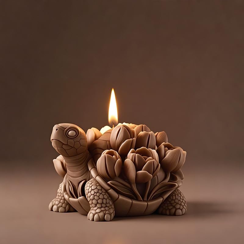 Honeycomb Turtle Rose Tulip Succulent Cylinder Mold – Silicone Wave Spiral Mold for DIY Candle Making, Resin Casting, Soap, Chocolate, and Craft Projects