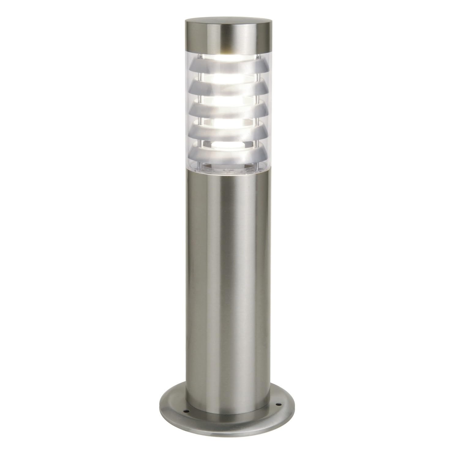 faro giardino GALLERNA (H.45cm) - fari esterni giardino - IP44 inox aisi 304 E27 18W - faro LED - lampioni esterno giardino - lanterne giardino esterno