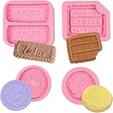 nklbio Biscuit Silicone Molds Cookies Chocolate Candy Fondant Molds Can Be Used for Cake Decorating Cupcake Toppers Cookies Butter Floral Paste Dough Plaster Resin Clay
