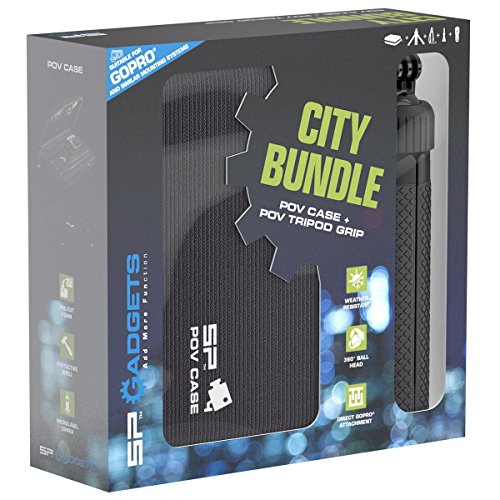 SP Gadgets City + CONVERTIBLE Handle Tripod Bundle for GoPro Camera Case Size S Black - Image 2