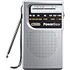 PowerBear Portable Radio | AM/FM, 2AA Battery Operated with Long Range Reception for Indoor, Outdoor & Emergency Use…