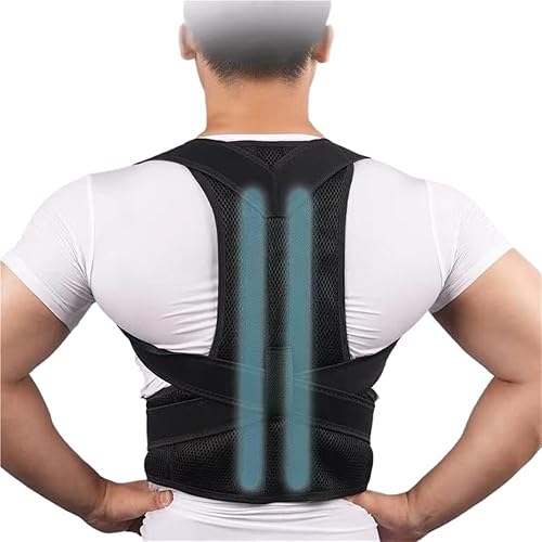 Tamaño grande XS-5XL Corrector de postura totalmente ajustable, escoliosis, soporte de espalda para hombres y mujeres, soporte de clavícula, soporte
