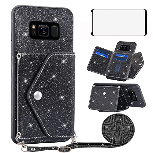 Protégez votre Samsung S8 des chutes avec cet étui portefeuille à bandoulière