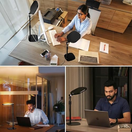 Image of NiceVeedi LED Key Light with Tripod Stand for Video Recording, 5 Color Temperatures 3200K-5600K, Dimmable 1455 Lumens, CRI 95+, USB Powered Desk Light for YouTube, Streaming, Zoom Calls