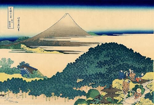 Peinture Hokusai pins d'Aoyama sur toile pour apaiser l'ambiance de votre salon