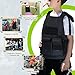 Xximuim Kids Tactical Vest,Adjustable Training Protective Outdoor Vest Youth Army Costume for Playing Game CS (Black)