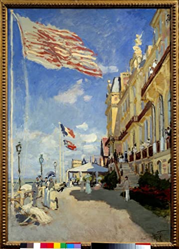 Tableau Monet Trouville pour habiller un grand mur de salon vide avec style
