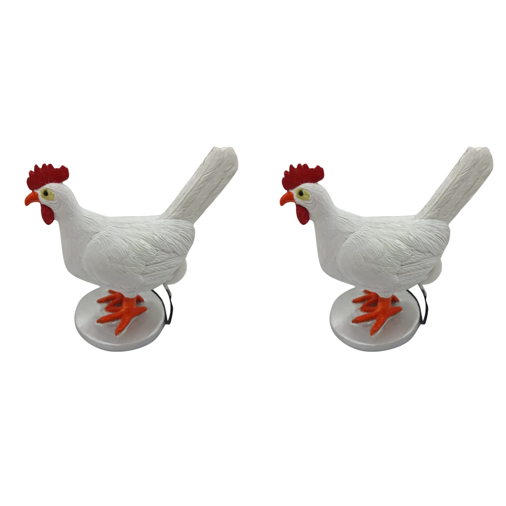 Hndhbfgrt 2X Egg Lamp Resin Chicken Egg Lamp Table Lamp Light 3D LED Hen Laying Eggs Night Lights for Bedroom Living Room Decor