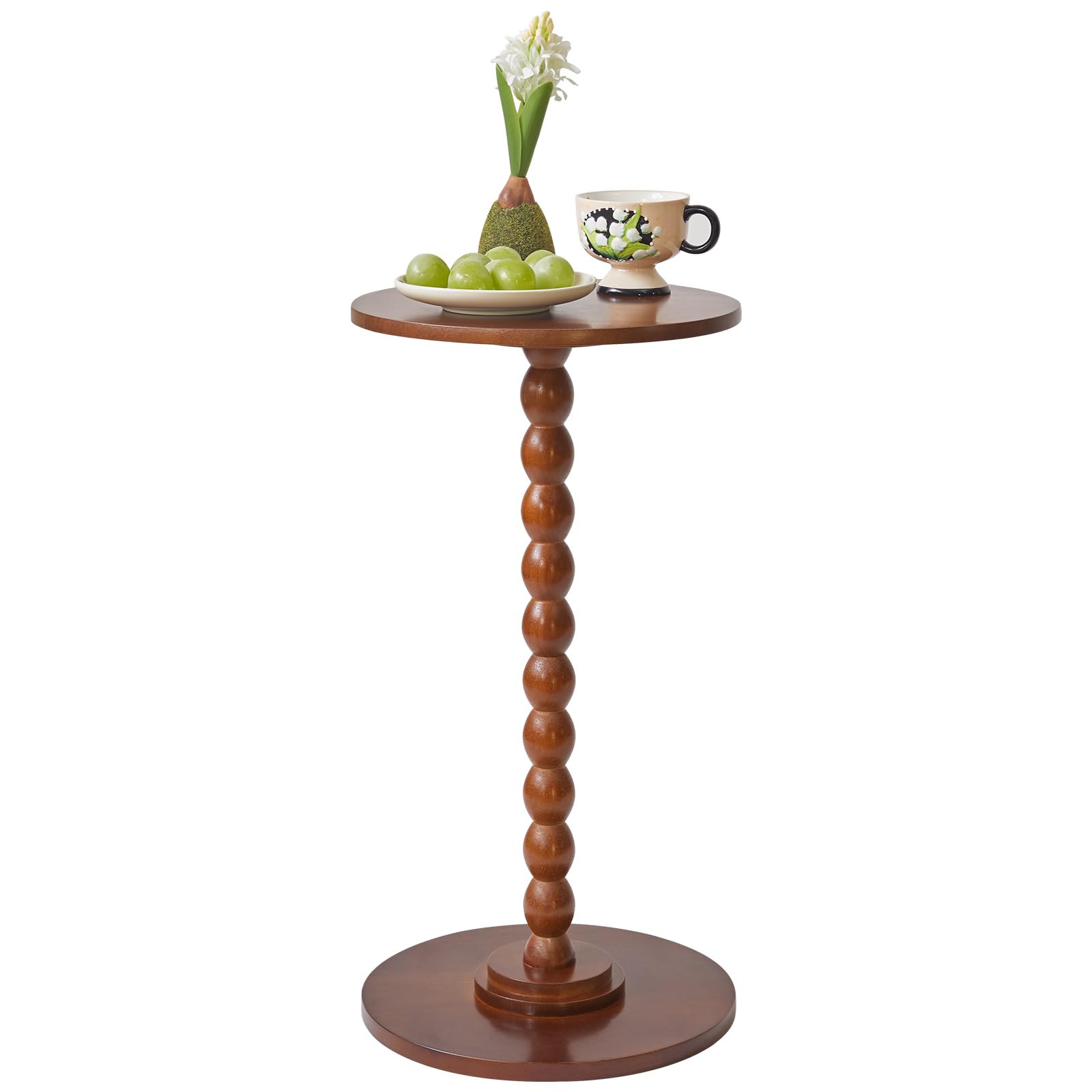 Aibiju Round Side Table, Small End Table for Small Spaces Sofa Table