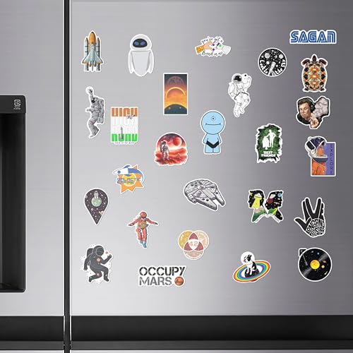 Image of WallDesign Cosmic Wonders Space Magnets - Iconic Designs for Astronomy Enthusiasts, Unique Magnets for the Young Space Fans (Set of 27)