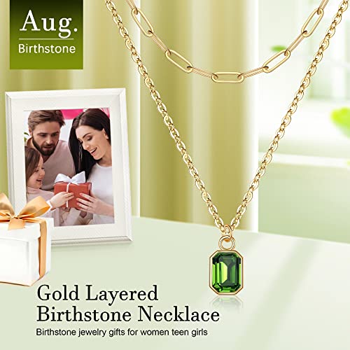 Birthstone Necklace For Women, Peridot Necklace August Birthstone Necklace Peridot Necklaces For Women Peridot Jewelry August Birthstone Jewelry Green Necklace For Women Gold Necklaces For Women #TOP5