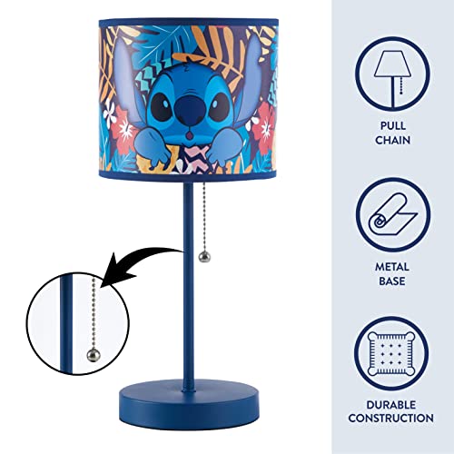 Image of Lilo & Stitch Stick Table Kids Lamp with Pull Chain, Themed Printed Decorative Shade
