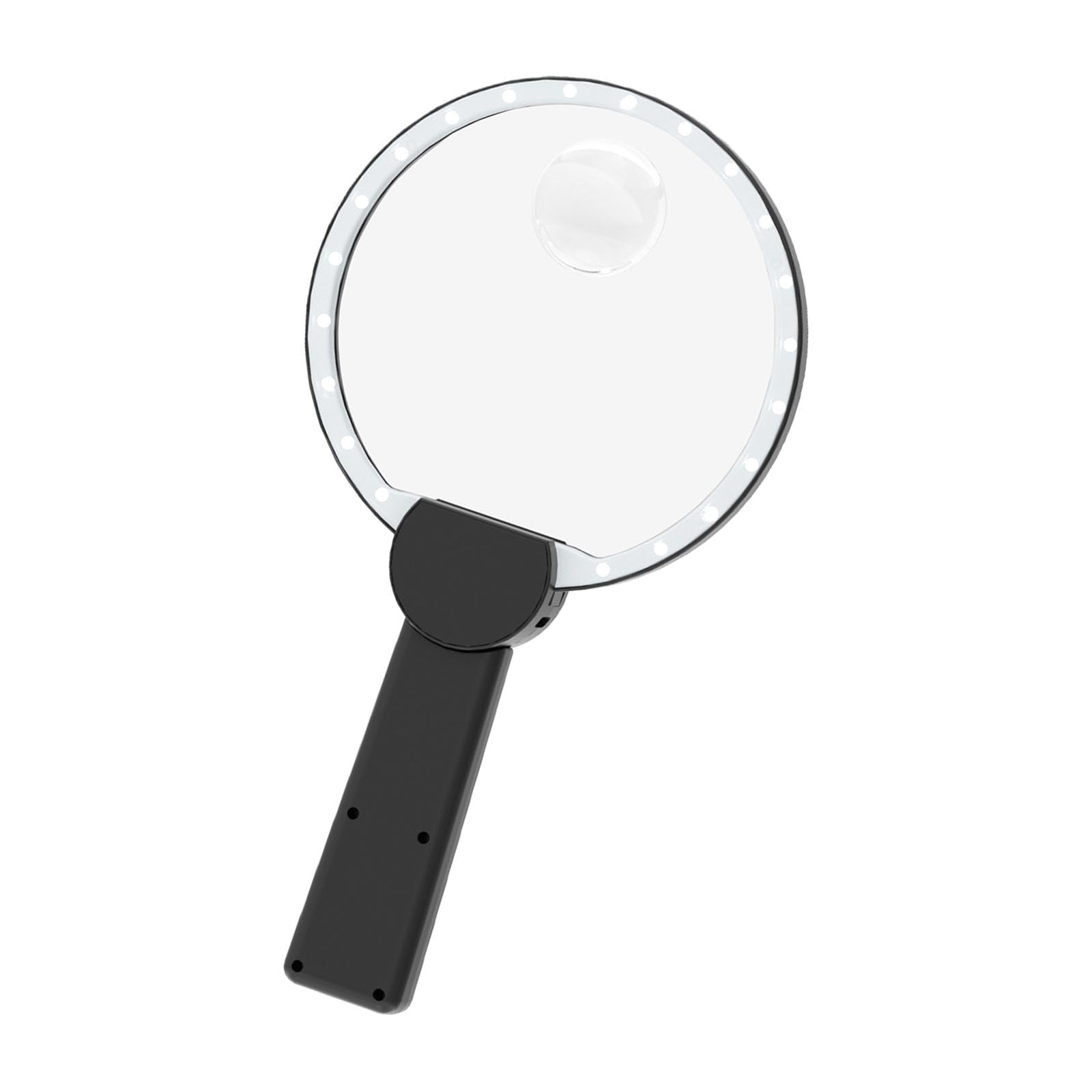 3X Zooming Magnify Glass Handheld Featuring 3 Light Modes Hands Frees Design for Reading and Senior Activity Hands Frees Magnifier