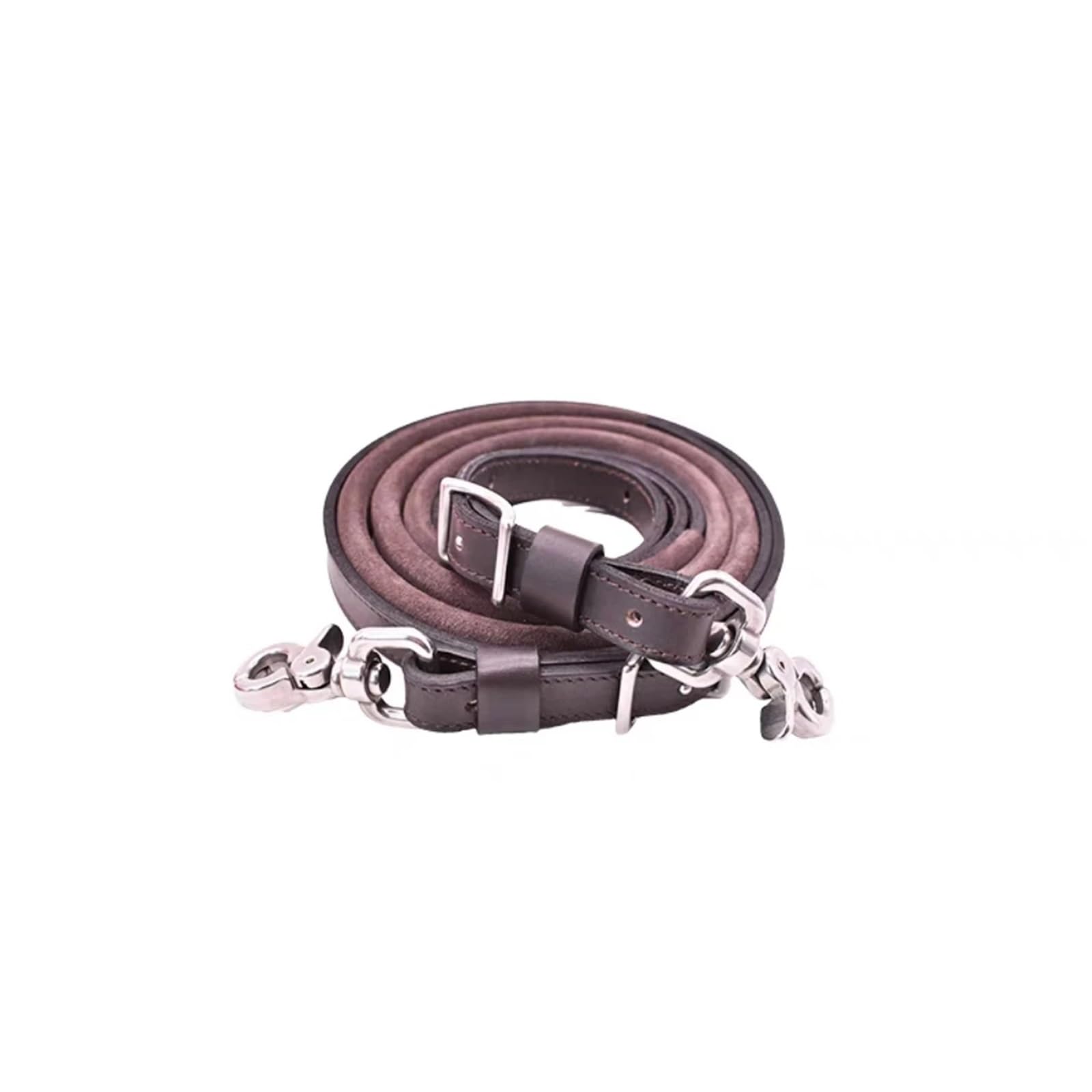 Redini a botte rivestite in pelle scamosciata for cavallo(Brown)