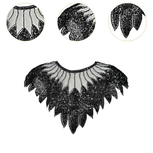 Party Shawl Shoulder Cape, Beautiful Beaded Sequin Cape, Women Shawl Wrap for Party, Dresses, Bridal, Masquerade2