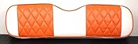 Vista 1 de Huskey Parts Company EZGO - Funda de asiento delantero naranja con costuras de diamante Medalist TXT 94-13, carrito de golf, 2